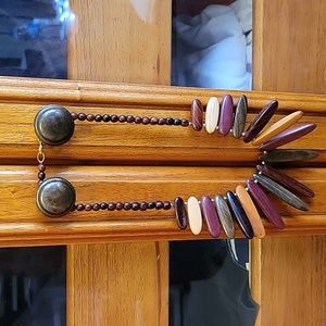 Wood no brand necklace